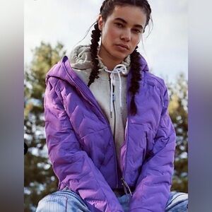 Free People Movement NWT Small Gettin Lost Packable Puffer Jacket Outdoor Cozy